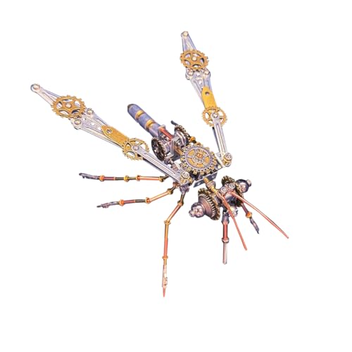 WANENGEDIY 3D Metall Puzzle Insekt, DIY-Montage Steampunk 3D Mechanische Puzzle Mücke Modellbausatz mit Werkzeugen, Adventskalender 2025 Geschenke WANENGEDIY 3D Metall Puzzle Insekt, DIY-Montage Steampunk 3D Mechanische Puzzle Mücke Modellbausatz mit Werkzeugen, Adventskalender 2025 Geschenke von WANENGEDIY