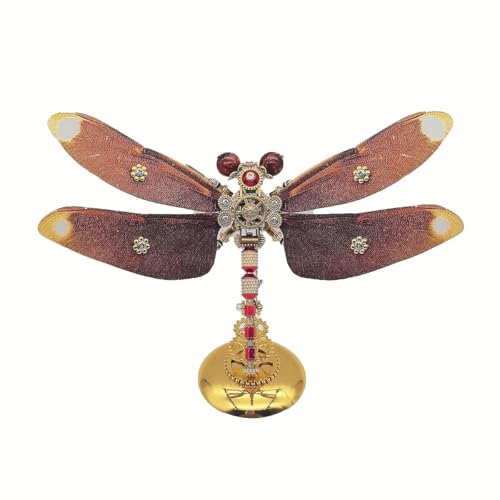 WANENGEDIY 3D Metall Puzzle Libelle, 200+ Teile DIY-Montage Steampunk 3D Mechanische Puzzle Libelle mit Magnetischer Displaysockel, Adventskalender 2025 Geschenke für Frauen WANENGEDIY 3D Metall Puzzle Libelle, 200+ Teile DIY-Montage Steampunk 3D Mechanische Puzzle Libelle mit Magnetischer Displaysockel, Adventskalender 2025 Geschenke für Frauen von WANENGEDIY