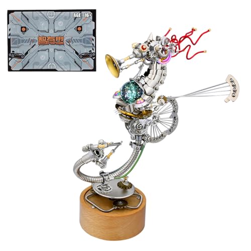 WANENGEDIY 3D Metall Puzzle Seepferdchen-Spieluhr, 1000+ Teile DIY-Montage Steampunk 3D Mechanische Puzzle Tiere mit Werkzeugen, Adventskalender 2025 Geschenke für Männer Frauen WANENGEDIY 3D Metall Puzzle Seepferdchen-Spieluhr, 1000+ Teile DIY-Montage Steampunk 3D Mechanische Puzzle Tiere mit Werkzeugen, Adventskalender 2025 Geschenke für Männer Frauen von WANENGEDIY