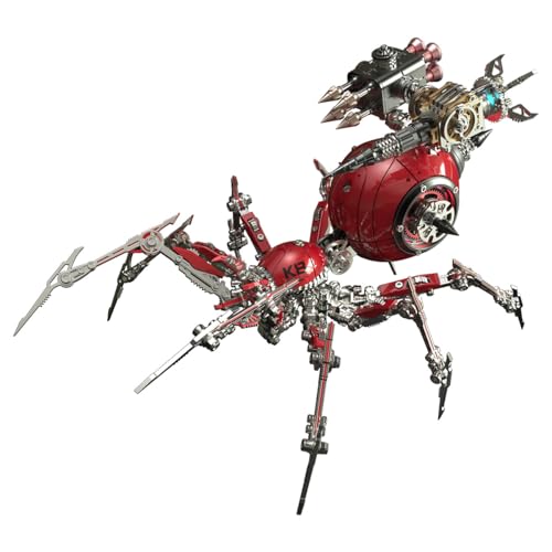 WANENGEDIY 3D Metall Puzzle Spinne mit Waffen-Zubehör, 771 Teile DIY-Montage Steampunk 3D Mechanische Puzzle Kriegsspinnen Modellbausatz mit Werkzeugen, Adventskalender 2025 Geschenke WANENGEDIY 3D Metall Puzzle Spinne mit Waffen-Zubehör, 771 Teile DIY-Montage Steampunk 3D Mechanische Puzzle Kriegsspinnen Modellbausatz mit Werkzeugen, Adventskalender 2025 Geschenke von WANENGEDIY