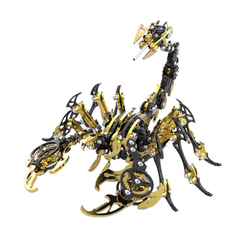 WANENGEDIY 3D Metall Skorpion Puzzle Punk Mechanischer Skorpion Modellbausatz Mechanisches Metallpuzzle - 200 Teile Liebhaber von Metallpuzzle Kreatives Ornament von WANENGEDIY