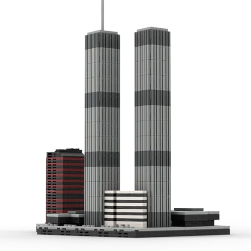 WANENGEDIY Bauklötze Set World Trade Center im Maßstab 1:2000 Mikroteile-Bausteine-Set 2024 Erwachsene und Jugendliche - 982 Teile von WANENGEDIY