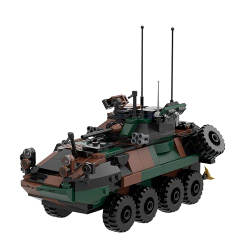 WANENGEDIY Klemmbausteine Militär Set, MOC-126469 LAV-25 Schützenpanzer Bausatz, 476 Teile Militärmodell mit Beweglicher Turm & Türen für Militärfans und Sammler WANENGEDIY Klemmbausteine Militär Set, MOC-126469 LAV-25 Schützenpanzer Bausatz, 476 Teile Militärmodell mit Beweglicher Turm & Türen für Militärfans und Sammler von WANENGEDIY