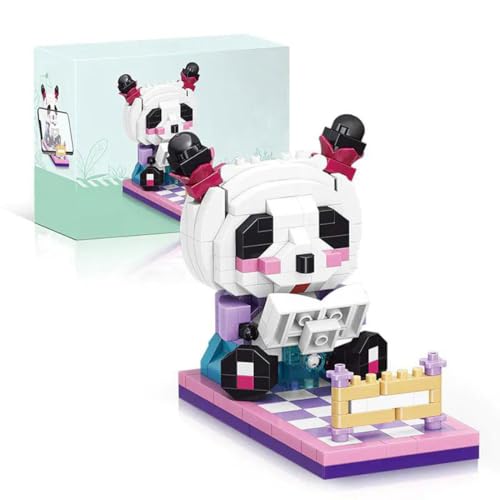 WANENGEDIY MOC Buchhaltender Panda – DIY Kreatives Tier-Baumodell, Anspruchsvolles Montage-Set für Erwachsene, Niedliche Heimdekoration, 326 Teile von WANENGEDIY