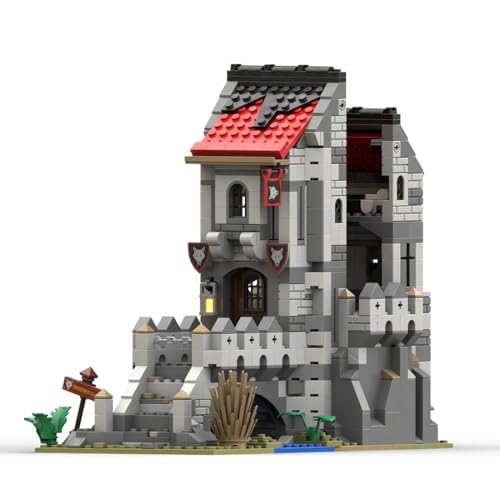 WANENGEDIY Mittelalterliche Bauklötze Set MOC Wolfpack Wraith Watchtower Modell Interessante Architektur Bauklötze Modell für Erwachsene Kinder Jungen Mädchen 8-14+ (790 Teile) von WANENGEDIY