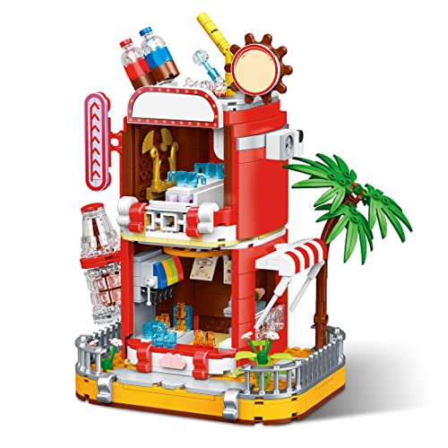 WANENGEDIY Moc Weihnachts-Baustein-Set STEM-Spielzeug Christmas Coke House Puzzle für Erwachsene und Kinder - 718 Teile von WANENGEDIY