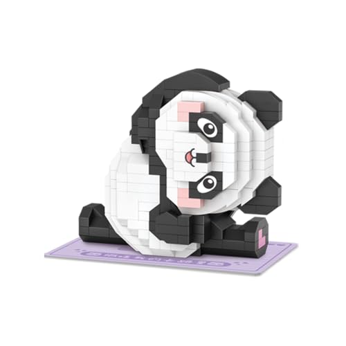 WANENGEDIY Tier-Bauklötze-Set Yoga Panda Modell Montage Spielzeug Bauklötze Set DIY Mini Bauklötze Spielzeug Geschenke für Kinder und Erwachsene Kreativer Haushaltsschmuck (380 Teile) von WANENGEDIY