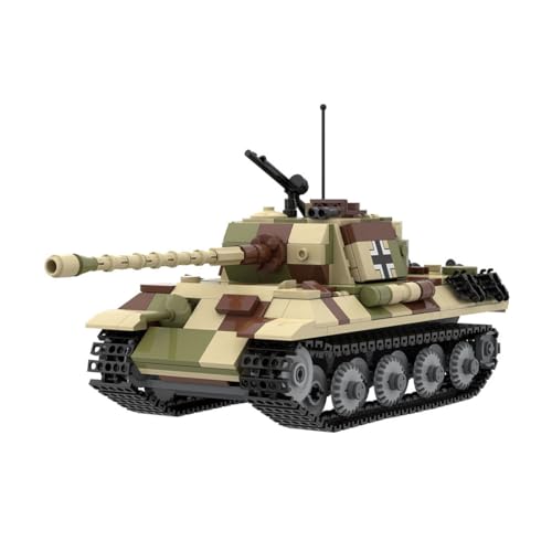 WANENGEDIY WWII Militärfahrzeuge Militärischer Panzer-Baukasten Typ F Panther Panzer Militärisches Bauspielzeug Tolle Geschenke für Teenager und Militärfans (569 Teile/Tarnfarben) von WANENGEDIY