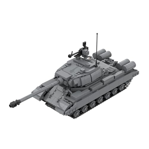 WANENGEDIY WWII Militärfahrzeuge Militärpanzer-Bauklötze-Set Modell des schweren Panzers IS-4M im Maßstab 1:35 Militärische Themenbaukästen (943 Teile) von WANENGEDIY