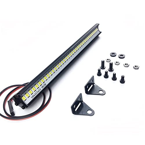 WANGCL 1/10 RC Auto LED-Lichtleiste, 36 LEDs, 150 mm, einreihiges Dachlicht, für TRX4 SCX10 D90 Monster Truck Rallye-Autos, kompatibel mit elektrischem Licht-Kit von WANGCL