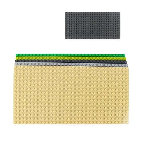 WANGE® 8805 | Konstruktionsspielzeug-Motherboard | 16x32 Nocken dunkelgrün/blau/hellgrau/dunkelgrau - dunkelgrau von WANGE