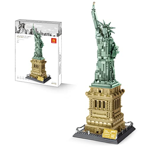 WANGE Baustein-Architekturmodell – New York Freiheitsstatue von WANGE