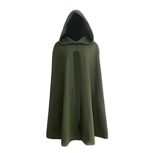 Mittelalter Kleidung Damen, Mittelalter Kostüm Damen, Mittelalter Umhang Damen Vintage Gothic Stil Kapuzenumhang Große Größen Faschingskostüme Frauen Umhang Halloween Cosplay Kostüme Erwachsene von WANGTIANXUE