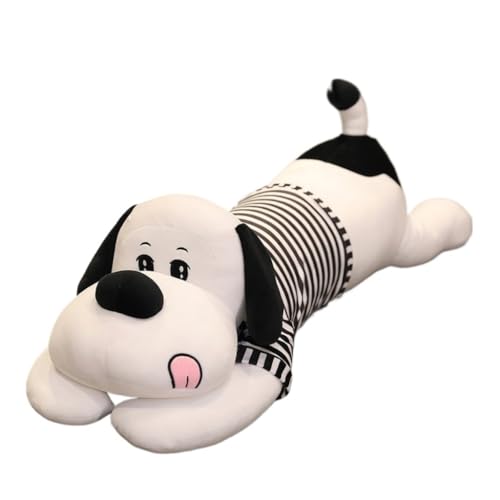 Home Kissen Plüsch Spielzeug Hundekissen Puppe, Um Sie Zum Schlafkissen Langes Kissen Nette Puppenbettpuppe Männer Und Frauen Kissen Zu Führen(Black,110cm) von WANGWANGDUI