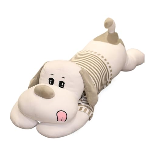 Home Kissen Plüsch Spielzeug Hundekissen Puppe, Um Sie Zum Schlafkissen Langes Kissen Nette Puppenbettpuppe Männer Und Frauen Kissen Zu Führen(White,110cm) von WANGWANGDUI