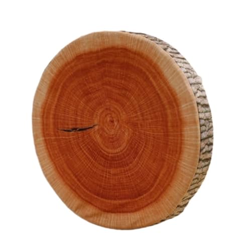 Home Kissen Simulation Baumstumpf Holzkissen Sycamore Baum Ginkgo Baum Kissen Plüsch Spielzeug Schlafen Langes Kissen Farbdruck Kissen(A,40cm) von WANGWANGDUI