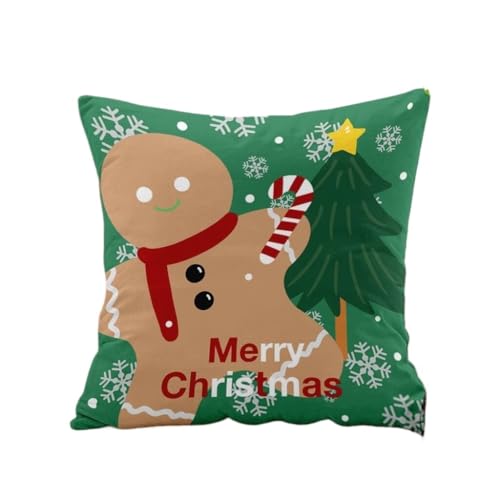 Home Kissen Weihnachtskissen Rot Festliches Kissen Schlafzimmer Wohnzimmer Sofa Kissen Kissen Weihnachtsschmuck Weihnachtsgeschenk Kissen(I,40 * 40cm) von WANGWANGDUI