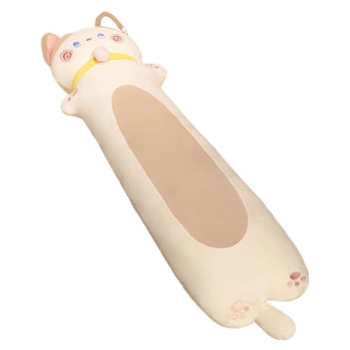 Startseite Kissen Katze Langes Kissen Schlaffüße Unabhängige Futter Puppe Plüsch Spielzeug Schlafzimmer Schlafkissen Puppe Stoffpuppe Geschenk Kissen(C,110cm) von WANGWANGDUI