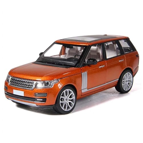 WANGXLGD Druckguss-Fahrzeuge 1:24 Druckguss-Auto, Simulation Legierung Modell Auto SUV Modell Auto (Orange) von WANGXLGD