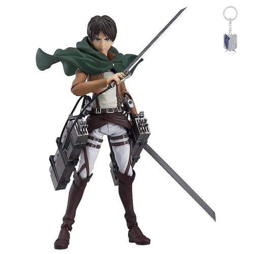 WANSHI Eren Yeager Figuren, Attack on Titan, Actionfigur, Cosplay, Anime, Spielzeug, PVC-Modell, Sammlerstück, Ornamente, Cartoon-Puppe, Spielzeug für Kinder und Erwachsene, Geschenk von ZYZYZK