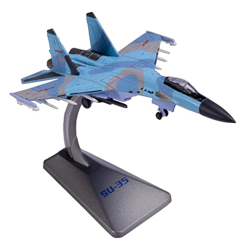 WANSUPYIN 1:144 Alloy Russia Sukhoi Su-35 Flanker Fighter Plane Model Metal Airplane Model for Collection von WANSUPYIN