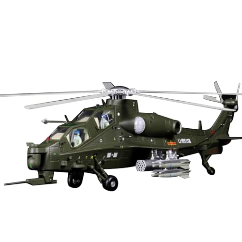 WANSUPYIN 1:48 Alloy Chinese Z10 Attack Helicopter Plane Model Metal Airplane Model for Collection von WANSUPYIN