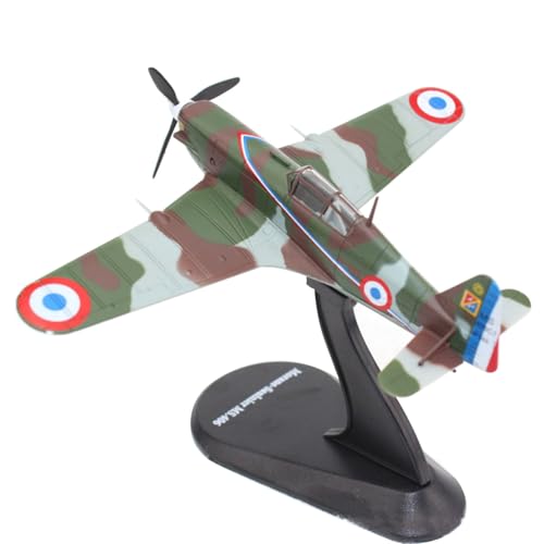 WANSUPYIN 1:72 Alloy WWII French Morane-Saulnier MS.406 Kampfflugzeug Modell Metall Flugzeug Modell zum Sammeln von WANSUPYIN