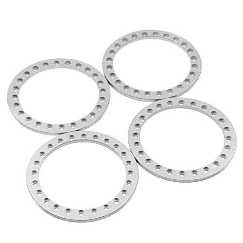 WANSUPYIN 2023 4x Aluminiumlegierung RC Rad Äußere Beadlock Ring für 1,9 "Räder Felge 1/10 RC Crawler Ersatzteil Zubehör von WANSUPYIN