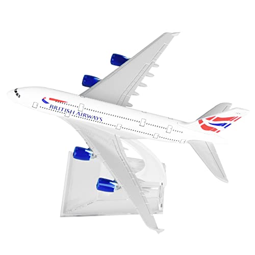 WANSUPYIN 2023 Legierung British Airways A380 Flugzeug Modell Flugzeug Modell 1:400 Modell Simulation Wissenschaft Ausstellung Modell Display Modell von WANSUPYIN