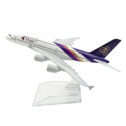 WANSUPYIN 2023 Legierung J A380 Thailand Airlines Modell Flugzeug Modell 1:400 Modell Simulation Wissenschaft Ausstellung Modell Display Modell von WANSUPYIN