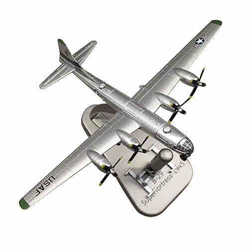 WANSUPYIN 2024 Legierung US B29 B-29 Superfortress Air Fortress Bomber mit Rakete Modell Flugzeug Modell 1:300 Modell Simulation Wissenschaft Ausstellung Modell von WANSUPYIN