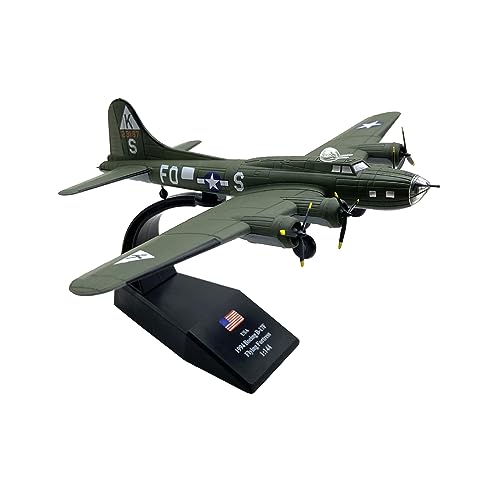 WANSUPYIN 2024 Maßstab 1/144 WWII Classic B17 Bomber Flugzeug Modell Legierung Modell Diecast Flugzeug Modell für Sammlung von WANSUPYIN