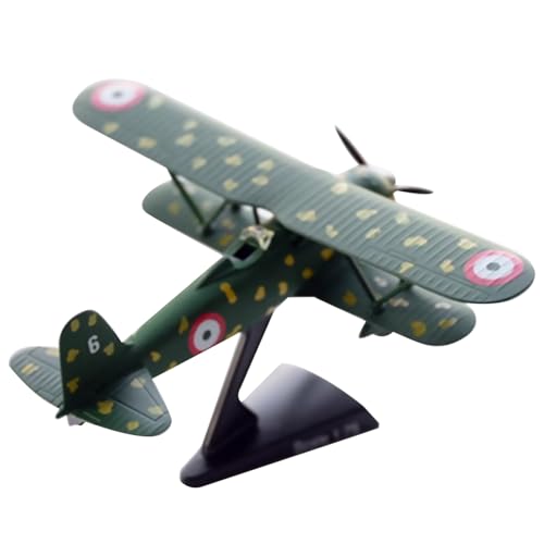 WANSUPYIN Alloy Italian Fiat CR.42 Eagle Fighter Model 1:75 Simulation Military Fighter Attack Plane Model with Display Stand von WANSUPYIN