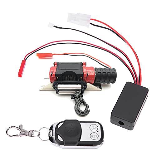 WANSUPYIN Warn Winch Stamped Steel Components Wireless Remote Control for SCX10 TRX-4 Crawler von WANSUPYIN