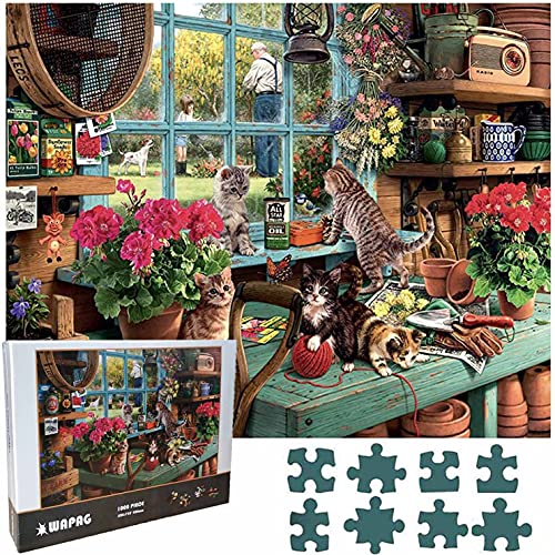 WAPAG Puzzle 1000 Teile, Holz-Puzzle Erwachsene, 75X50 cm Jigsaw Puzzles für Familienspiel Dekompression von WAPAG