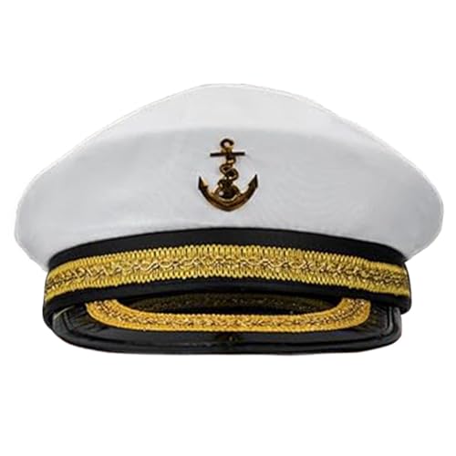 WATERBELINE Captain Hat Für Bühnen Halloween Kostüm Für Cosplay Für Sailors Party Kostüm Cosplay Dress Up Kostüm von WATERBELINE