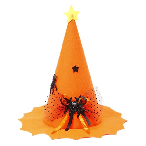 WATERBELINE Halloween-Hexenhut für Kinder und Erwachsene, Halloween-Party, Cosplay, Kostüm, Requisiten, Hexenhut für Halloween-Party WATERBELINE Halloween-Hexenhut für Kinder und Erwachsene, Halloween-Party, Cosplay, Kostüm, Requisiten, Hexenhut für Halloween-Party von WATERBELINE
