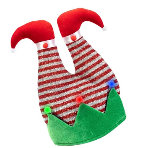 WATERBELINE Hut, fröhliche Elfenmütze mit Pompons, Unisex-Kappen, Hut, Weihnachts-Kopfbedeckung, Baggy-Mütze, Slouch-Mütze, schelmische Elfen WATERBELINE Hut, fröhliche Elfenmütze mit Pompons, Unisex-Kappen, Hut, Weihnachts-Kopfbedeckung, Baggy-Mütze, Slouch-Mütze, schelmische Elfen von WATERBELINE
