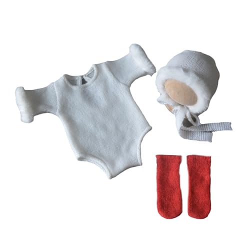 WATERBELINE Overall Neugeborene Passende Mütze Socken Fotografieren Anzüge Baby Geburtskostüm Die Fotografie von WATERBELINE