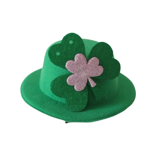 WATERBELINE STPATRICKS DAY GREEN TOP HAKE HAAR CLIP Festival Irish National Day Kostüm Accessoire Zum Feiern Und Partys von WATERBELINE