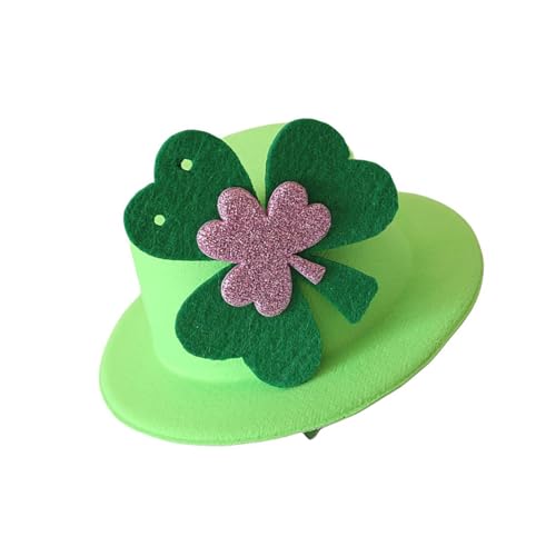 WATERBELINE STPATRICKS DAY GREEN TOP HAKE HAAR CLIP Festival Irish National Day Kostüm Accessoire Zum Feiern Und Partys von WATERBELINE