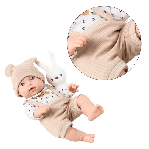 WATERBELINE Süßes Baby Mädchen Realistische Kinder Handgemachte Weiße Haut Neugeborenes Mädchen In Pullover Vinyls Für Kindersammler Silikon Babyfütterung von WATERBELINE