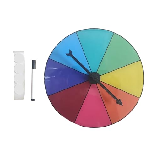 WATERBELINE Tabletop Preis Plattentable Löschen Wiederverwendbares Fortunes Wheel Fortunes Party Turn Plate Wheel Prize Spinnings Spiel Enduring von WATERBELINE