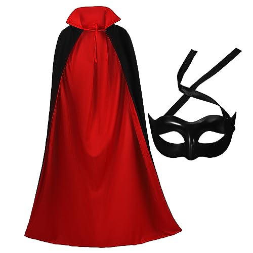 WATIIFUFU 1 Set Halloween Maske Mit Umhang Dekorative Maske Für Cosplay Halloween Party Requisiten Ideal Für Maskerade Kostüme Unisex Für Erwachsene Und Jugendliche von WATIIFUFU