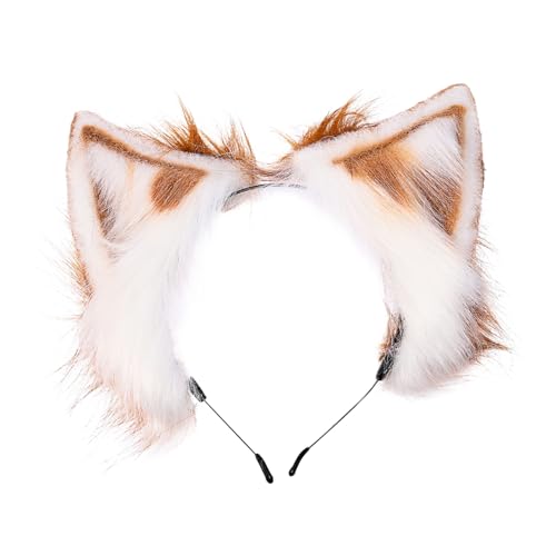 WATIIFUFU 1 Stück Katzenohren Stirnband Katzenohren Cosplay Kopfschmuck Haarspange Tierohren Kopfschmuck Katzenohren Kopfbedeckung Katzenohren Kopfschmuck Cosplay Tierohren Kopfbedeckung von WATIIFUFU