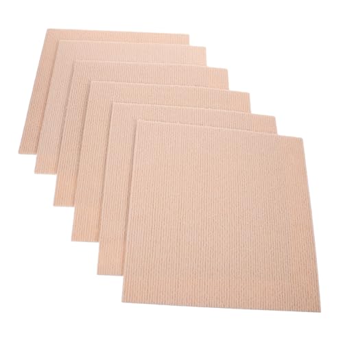 WATIIFUFU 10st Spleißmatte Teppich Puzzlematte Teppich Teppich Puzzle Sortierschalen Teppiche Spielmatte Für Den Boden Teppichbodenfliesen Puzzle-Teppich Beige Polyester (Polyester) von WATIIFUFU