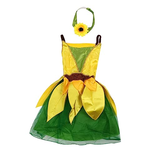 WATIIFUFU 1Stk Partyrock Tutu-Rock für Mädchen Sonnenblumen-Cosplay Feen-Outfit für Mädchen Geburtstagskleid für Mädchen Sonnenblumen-Outfits kinderkleider kinderkleidung costume Yellow von WATIIFUFU