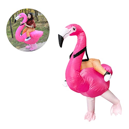 WATIIFUFU 1stk Flamingo-kostüm Aufblasbares Kinderkostüm Aufblasbarer Riesenanzug Halloween-karnevalskostüme Flamingo Aufblasbare Kleidung Flamingo Aufblasen Flamingo-cosplay-kostüm Rosa von WATIIFUFU