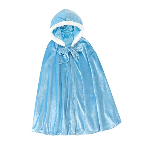 WATIIFUFU 1stk Umhang Für Kinder Märchenmantel Für Kinder Performance-Mantel Prinzessinnenumhang Für Mädchen Ballkleider Für Kleinkinder Cosplay-Mantel Kreativer Umhang Blue Baumwolle von WATIIFUFU