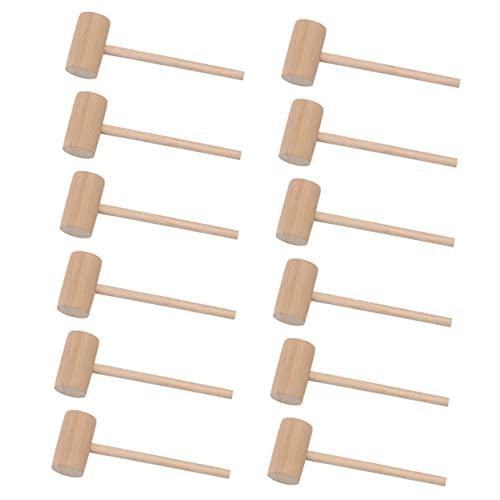 WATIIFUFU 30St Krabbenhammer aus Holz hühner Spielzeug spielsachen für Kinder Krabbenparty Minischlägel für Kinder Kinderspielzeug Hammerschlägel aus Holz Mini-Krebshammer aus Holz hölzern von WATIIFUFU